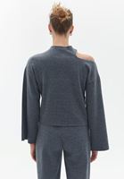 Bayan Füme Cut-Out Detaylı Kazak