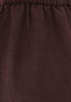 Bayan Bordo Orta Bel Baggy-Fit Pantolon