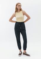 Bayan Gri Yüksek Bel Jogger Pantolon ( TENCEL™ )