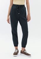 Bayan Gri Yüksek Bel Jogger Pantolon ( TENCEL™ )