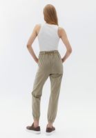 Bayan Kahverengi Yüksek Bel Jogger Pantolon ( TENCEL™ )