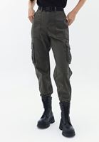 Tencel Kemerli Pantolon ve Tişört Kombini
