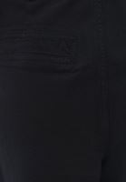 Bayan Siyah Orta Bel Kemerli Kargo Pantolon ( TENCEL™ )