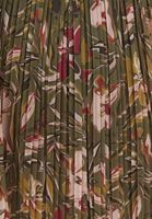 Bayan Çok Renkli Pileli Midi Etek