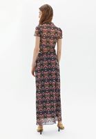 Bayan Çok Renkli Yüksek Bel Uzun Tül Etek