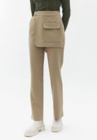 Women Brown High Rise Straight Fit Pants