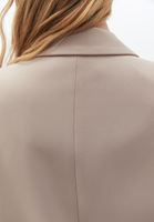 Bayan Bej Düğmeli Blazer Ceket