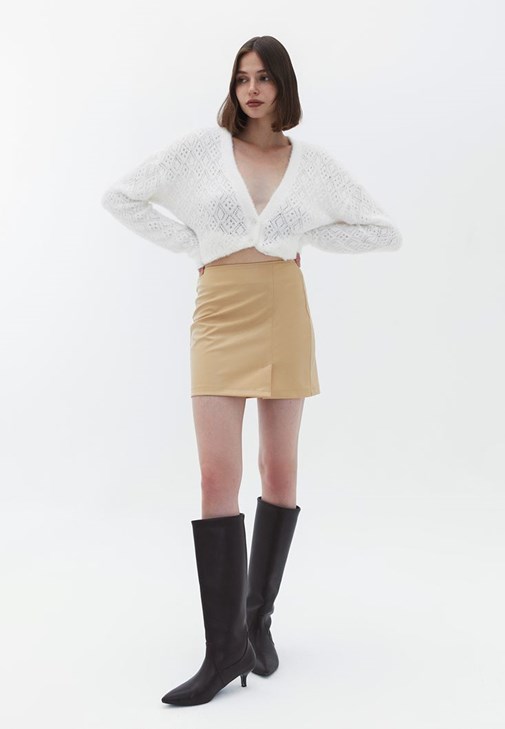Oversize Kaban ve Orta Bel Pantolon Kombini