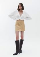 Oversize Kaban ve Orta Bel Pantolon Kombini