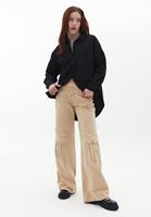 Women Black Oversize Poplin Shirt