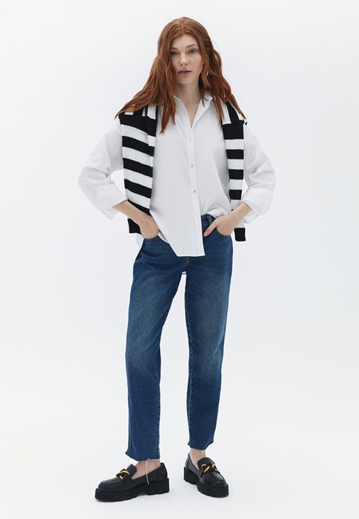 Mini Elbise ve Gömlek Kombini