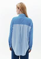 Bayan Çok Renkli Oversize Cepli Gömlek