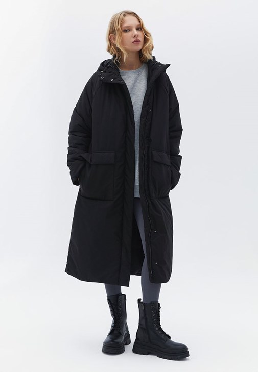 Oversize Mont ve Tayt Kombini