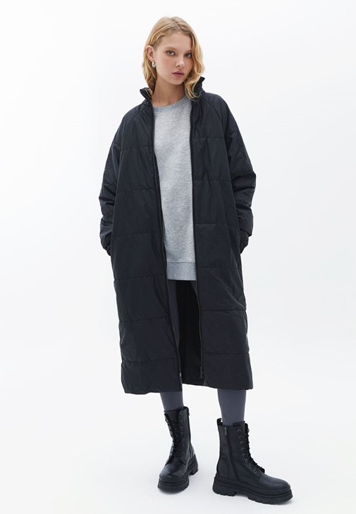 Oversize Mont ve Tayt Kombini