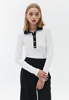 Bayan Çok Renkli Polo Yaka Bluz