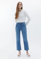 Bayan Krem İnci Detaylı Triko Kazak