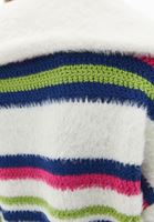 Bayan Çok Renkli Jakarlı Polo Yaka Kazak