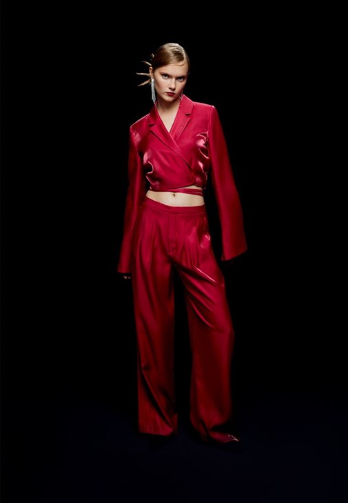  Ultra Yüksel Bel Saten Pantolon ( MODAL )