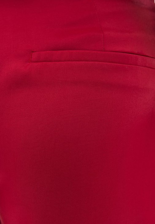 Saten Crop Ceket ve Pantolon Kombini