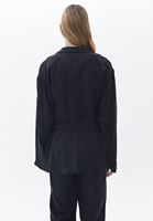 Bayan Gri Bağlamalı Blazer Ceket ( TENCEL™ )
