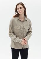 Bayan Bej Cepli Gömlek ( TENCEL™ )