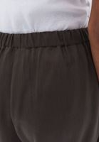 Bayan Kahverengi Orta Bel Wide-Leg Pantolon ( TENCEL™ )
