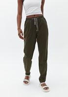 Bayan Yeşil Beli Lastikli Carrot-Fit Pantolon ( TENCEL™ )