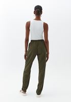 Bayan Yeşil Beli Lastikli Carrot-Fit Pantolon ( TENCEL™ )