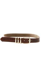 Bayan Kahverengi Tokalı Kemer