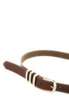 Bayan Kahverengi Tokalı Kemer