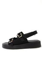 Bayan Siyah Toka Detaylı Sandalet