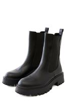 Bayan Siyah Yanı Lastikli Vegan Deri Bot