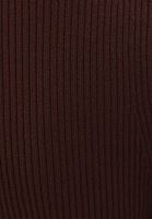 Bayan Kahverengi Çıtçıt Detaylı Kazak