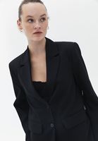 Bayan Siyah Oversize Blazer Ceket