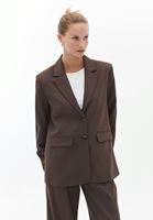 Bayan Kahverengi Oversize Blazer Ceket
