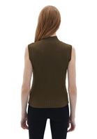 Bayan Yeşil Yüksek Yaka Kolsuz Atlet