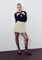 Bayan Siyah Cut-Out Detaylı Kazak