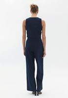 Women Navy Ultra High Rise Wide Leg Pants