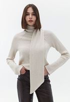 Bayan Bej Yaka Detaylı Kazak