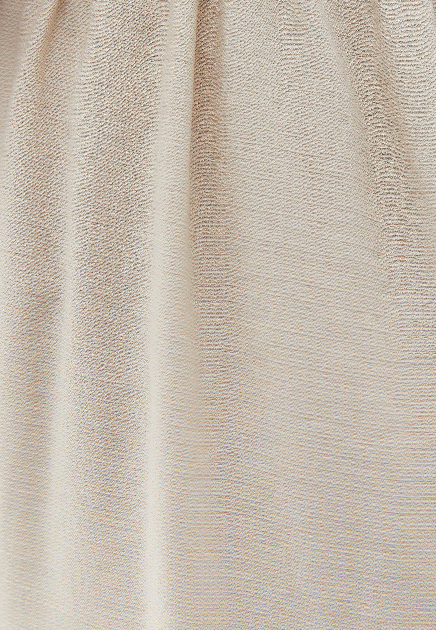 Bej Yırtmaç Detaylı Wide-Leg Pantolon