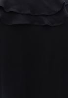 Bayan Siyah Fırfır Detaylı Bluz