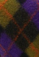 Bayan Çok Renkli Yün Karışımlı Ekoseli Kaban 