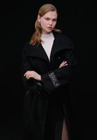 Yün Karışımlı Oversize Kaban