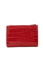 Bayan Kırmızı Çok Gözlü Cüzdan