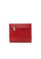 Bayan Kırmızı Dokulu Cüzdan