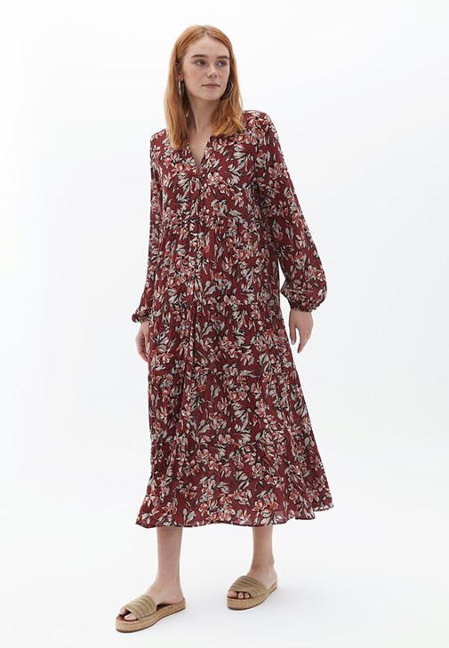 Düğmeli Kimono ve Pantolon Kombini