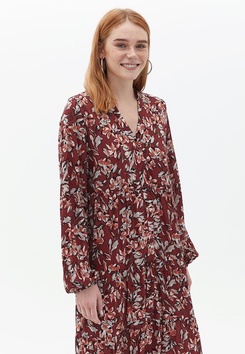 Düğmeli Kimono ve Pantolon Kombini