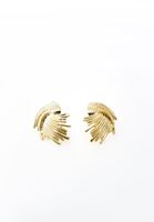 Bayan Altın Motifli Küpe