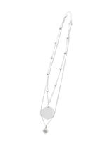 Bayan Gümüş Uç Detaylı Çoklu Kolye 