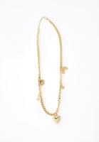 Bayan Altın Uç Detaylı Zincir Kolye